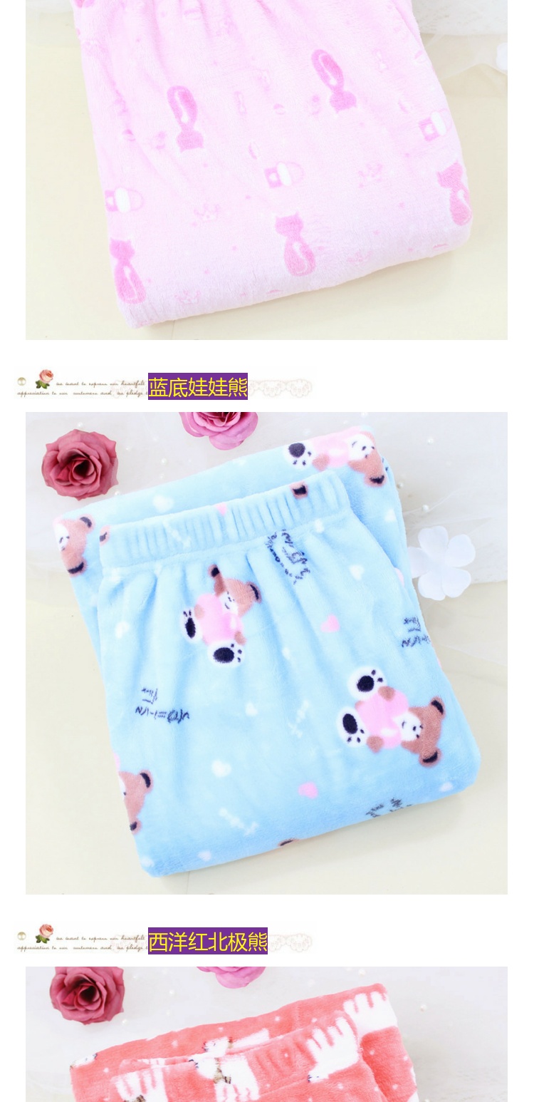 Mùa thu và mùa đông nam mới cộng với đồ ngủ nhung dày flannel nhung nhung cộng với phân bón XL quần dài nhà giản dị quần ngố nữ