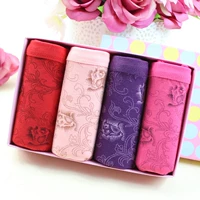 4 hộp quà tặng kích thước lớn phụ nữ đồ lót cotton trung niên cộng với phân bón XL cotton tóm tắt quần lót nam cao cấp