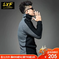 SXF Saint Xi Fan 2018 áo len nam mới Quần áo dây mùa đông Quần lọt khe cổ cao chạm đáy áo len nam áo len nam