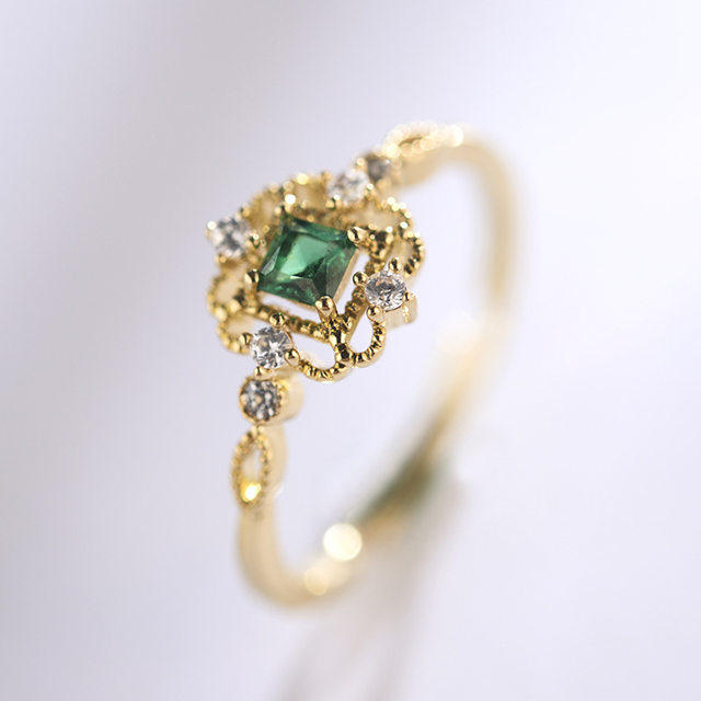 Bague Femme      en Alliage argent plaque plaque or - Ref 3087671 Image 6