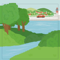 Sweet tea Honey tea background sticker