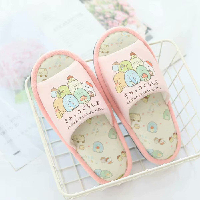 Biological fingerless slippers in the corner of the day single home household women's summer indoor wooden floor non-slip sandals and slippers for four seasons