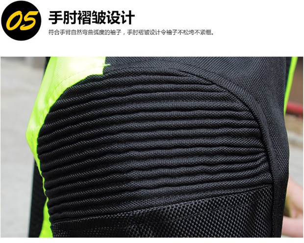 Mùa hè xe máy Jersey quần áo phản quang nam quần áo phù hợp với quần áo đầy đủ của bốn mùa quần áo chống nước và mùa thu xe máy phù hợp - Xe máy Rider thiết bị bảo hộ đầu gối
