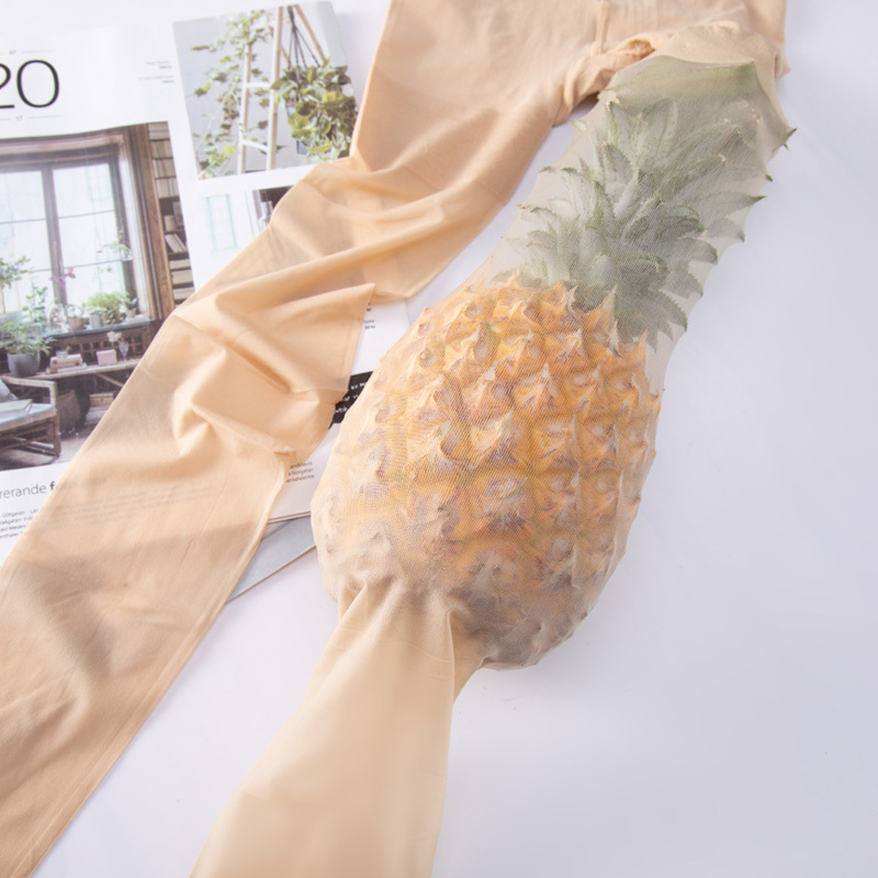 Plus Size Anti-Snag Pantyhose 100kg Summer Ultra-Thin Pineapple Socks for Women, Non-Slip Flesh-Colored Tights