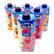 Bulgarian fresh rose juice cherry strawberry banana orange juice beverage 500ml*4 bottles