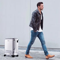 Intelligent automatic follow trunk electric walking sensor obstacle avoidance can follow the boarding Rod suitcase