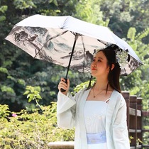Creative cooling spray umbrella will cool water parasol anti-ultraviolet air umbrella that can spray water