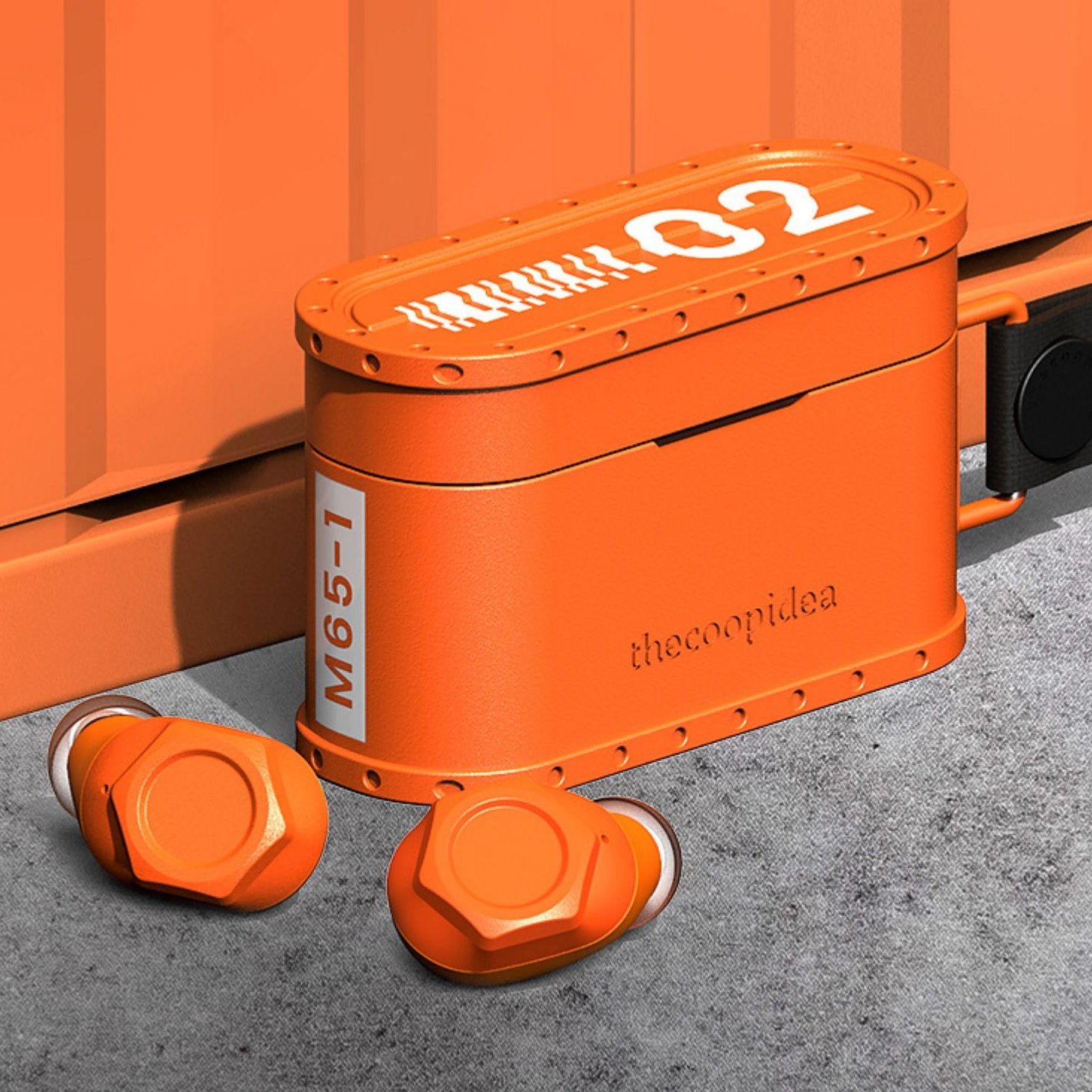 THECOOPIDEA REAL WIRELESS BLUETOOTH HEADPHONES In-ear Noise Reduction Movement Type Metal Waterproof Male HEAVY BASS