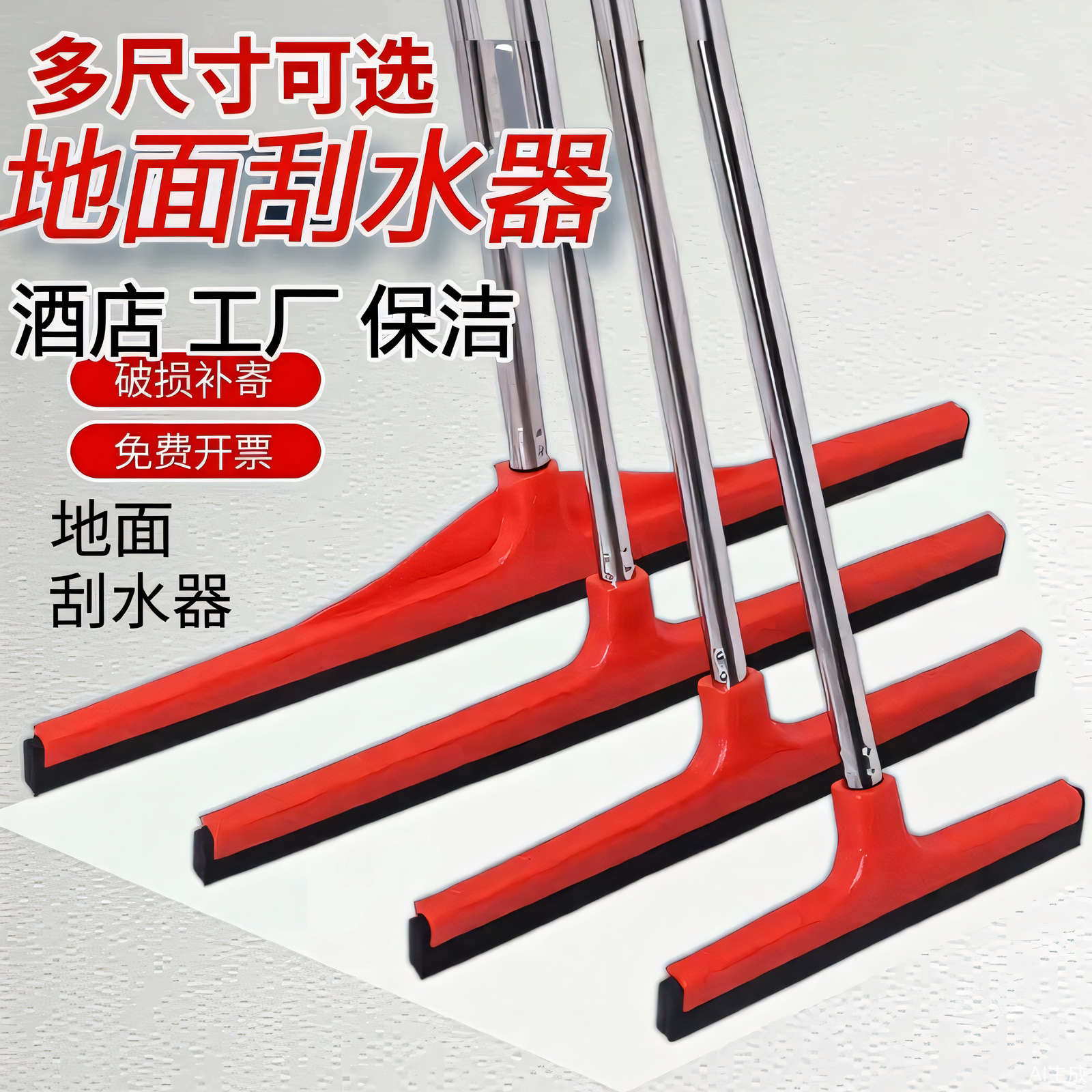 Commercial large size floor wiper