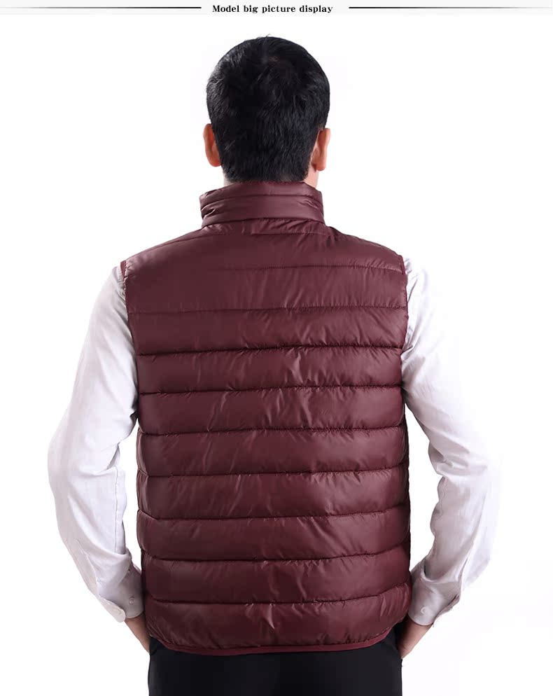Mùa thu và mùa đông thanh niên nam vest cotton mặc vest trung niên vest ấm áp trung niên nam cha mặc cotton áo khoác mùa đông nam