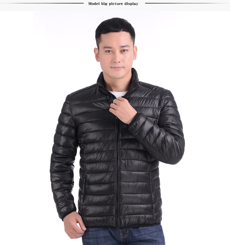 Mùa đông thanh niên nam áo khoác cotton mỏng phần áo khoác cotton trung niên nam cotton phù hợp với cha mặc áo khoác trung niên dày xuống bông áo gió