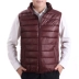 Mùa thu và mùa đông thanh niên nam vest cotton mặc vest trung niên vest ấm áp trung niên nam cha mặc cotton áo thun nam cotton Áo vest cotton