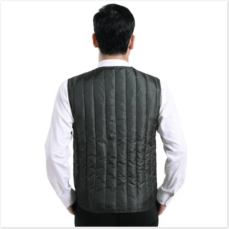 Mùa thu và mùa đông trung niên áo vest nam bằng vải cotton ở cha già tải áo ấm xuống quần cotton ông già mùa đông áo khoác nam mùa hè