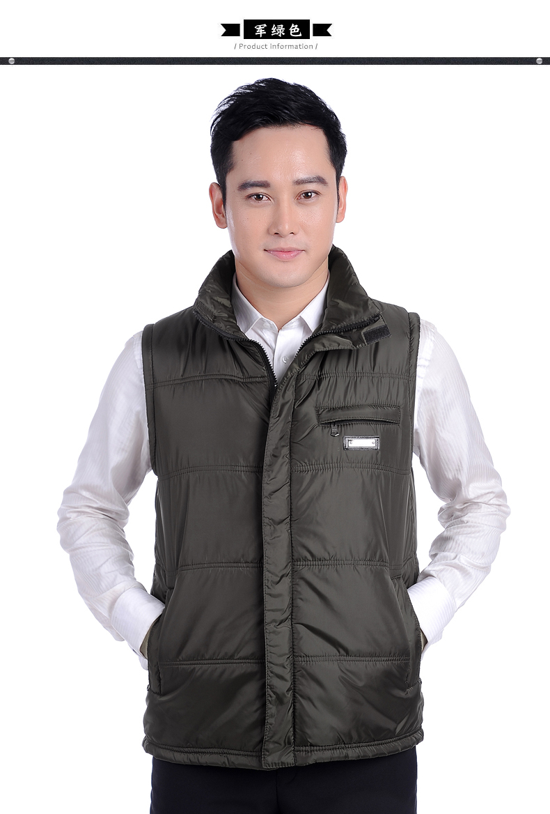 Mùa thu và mùa đông áo vest nam trung niên mặc áo vest nam trung niên áo khoác nam giả vest