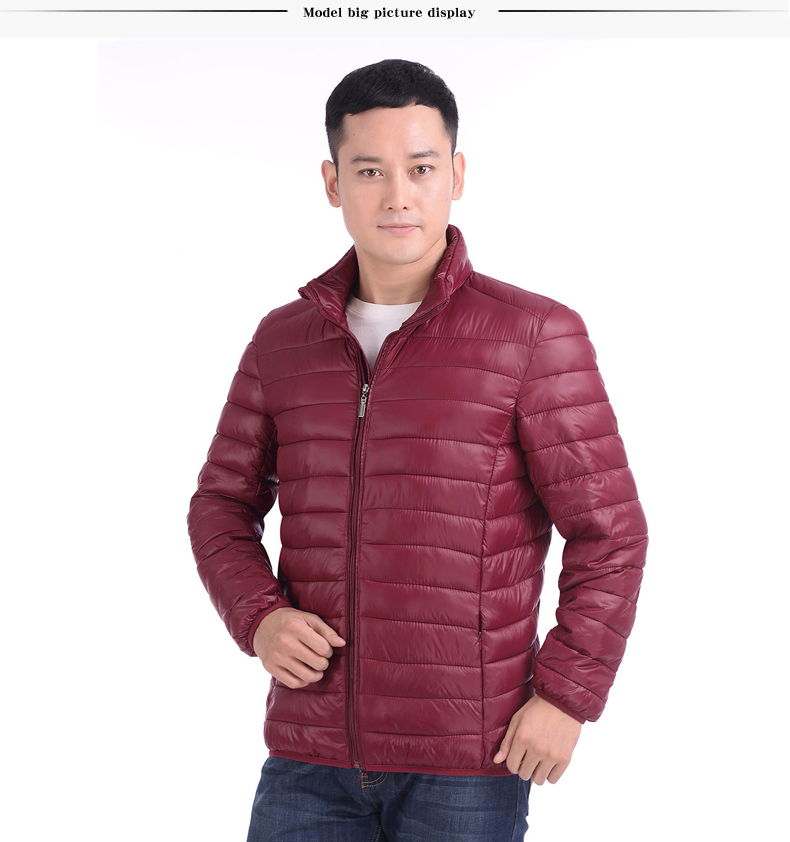 Mùa đông thanh niên nam áo khoác cotton mỏng phần áo khoác cotton trung niên nam cotton phù hợp với cha mặc áo khoác trung niên dày xuống bông áo gió