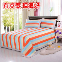 (Tthicker thickened section) pure cotton old coarse cloth cold mat three sets of bed linen linen linen double summer quilts