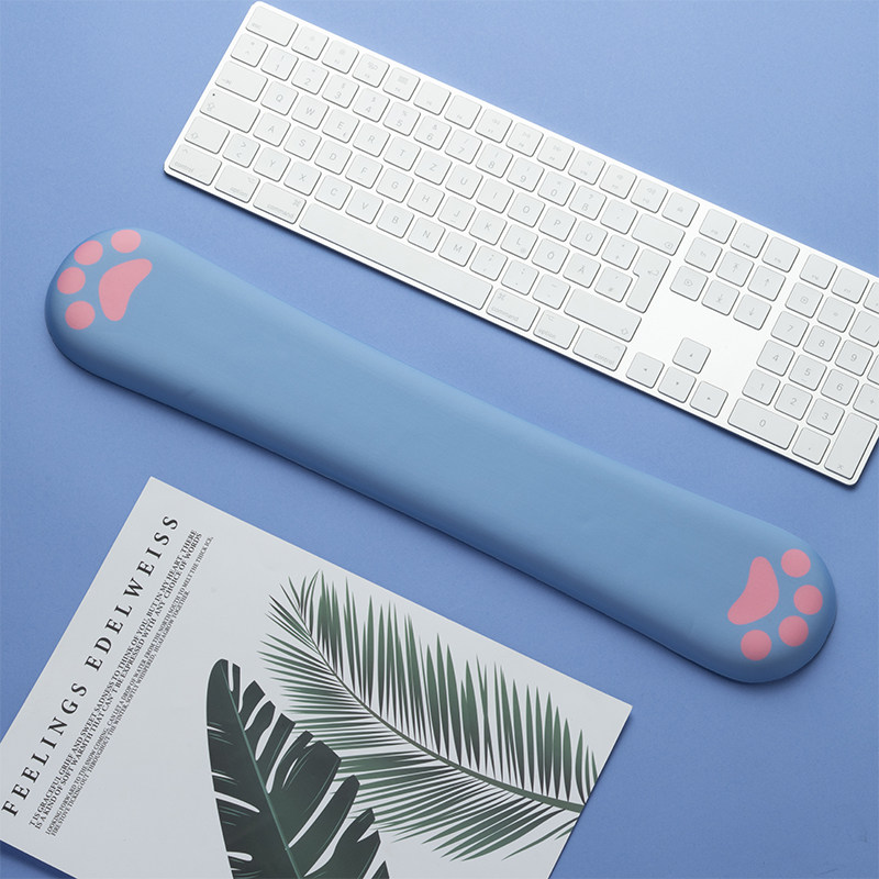 Cat claw memory cotton keyboard hand support wrist mouse pad Cute cartoon creative girl office wrist pad Han Meng