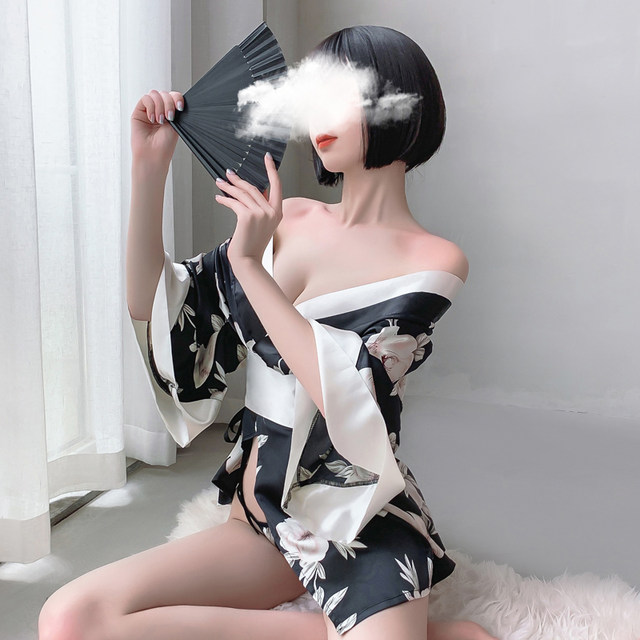 Pajamas for Women Autumn and Winter 2021 New Retro Style Sexy Hot Japanese Cute Kimono Underwear Set Home Clothes