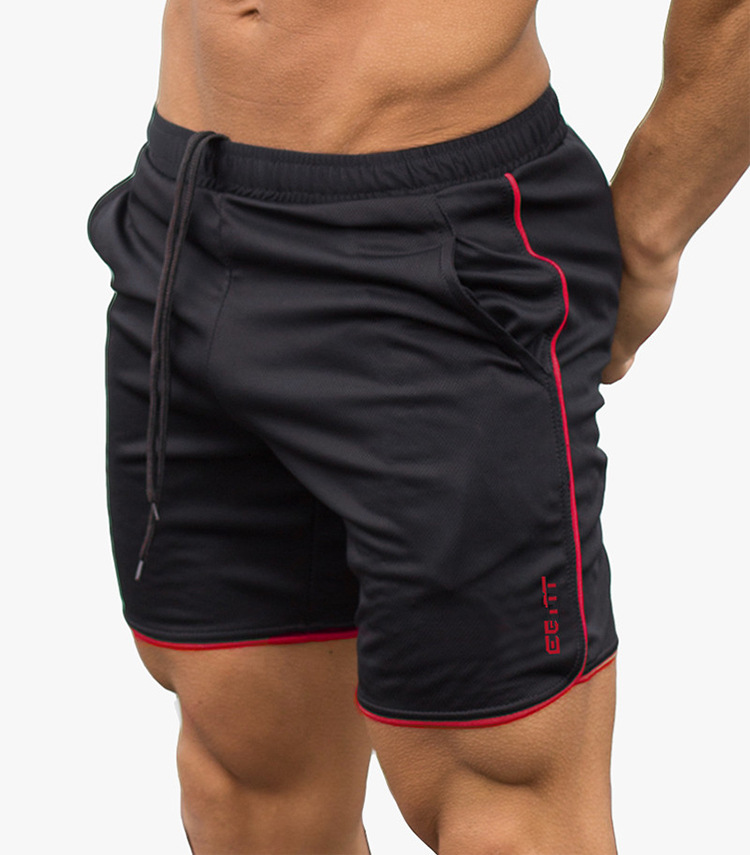 New fitness muscle brothers thể thao quần short chạy nhanh khô quần mùa hè phần mỏng đào tạo ba quần lỏng lẻo quần tập gym
