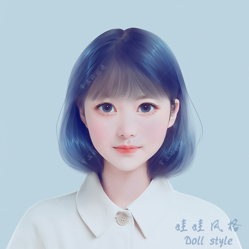 beautiful doll cartoon