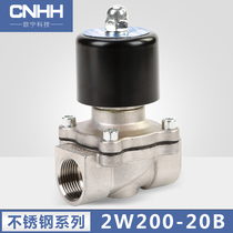2WS stainless steel normally-closed solenoid valve 2 3 4 6 fen 1 1 5 2 inch valve high temperature corrosion resistant 304