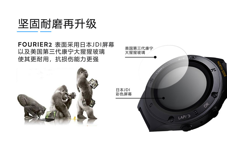 Định vị GPS ngoài trời thông minh leo núi độ cao áp lực câu cá xem không thấm nước thể thao nhịp tim bàn la bàn - Giao tiếp / Điều hướng / Đồng hồ ngoài trời đồng hồ michael kors