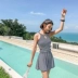 Áo tắm mới 2017 nữ che bụng bảo thủ một mảnh Váy ngực nhỏ tập hợp size lớn đã bị rò rỉ nước nóng Hàn Quốc - Bộ đồ bơi One Piece váy bơi liền thân Bộ đồ bơi One Piece