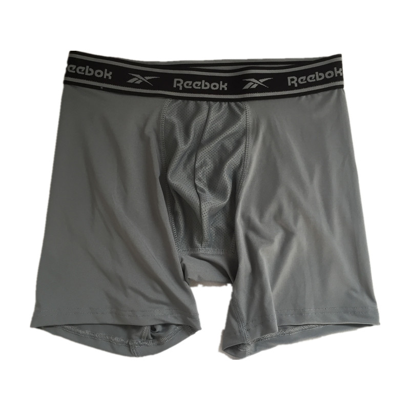 M05 Greyish Green & New Mid Longmajor Sports train Mesh Quick drying outdoors motion Bodybuilding Anti wear leg marathon run Medium and long term underpants male