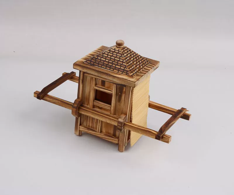Đồ trang trí bằng tre và gỗ Sản phẩm tre Trang trí nội thất Mô hình hoài cổ Retro Bàn trà phòng ngủ Sáng tạo đám cưới