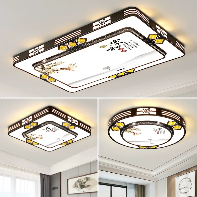 New Chinese Style 2026 New Model Living Room Lamp, Simple Modern Large Lamp, Led Ceiling Lamp, Whole House Package Main Lamp Lighting Fixtures New Chinese Style 2026 New Model Living Room Lamp, Simple Modern Large Lamp, Led Ceiling Lamp, Whole House Package Main Lamp Lighting Fixtures