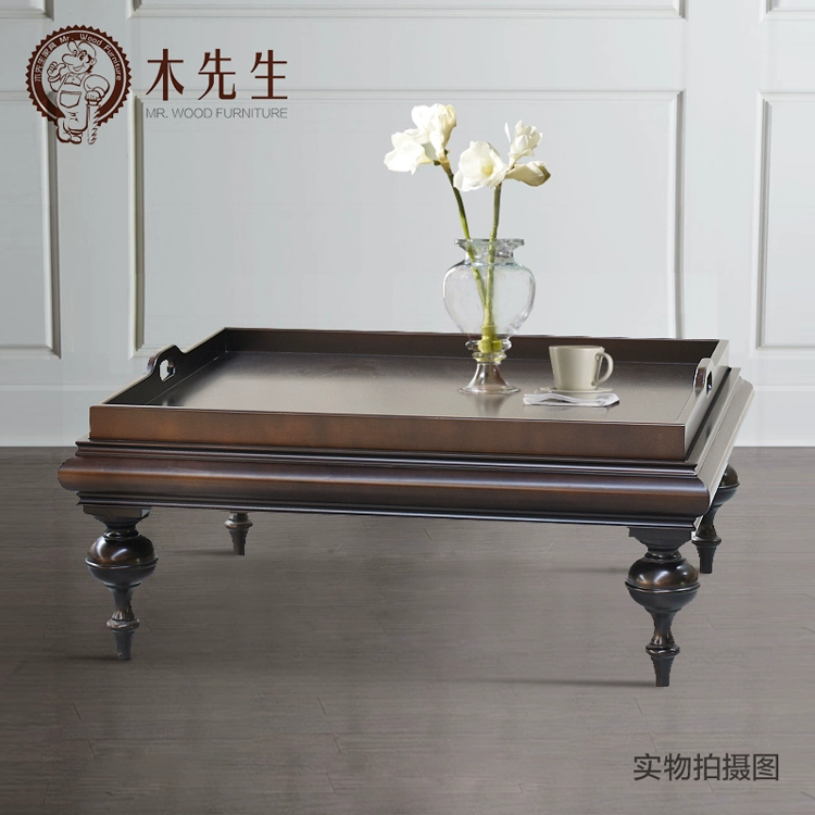 Bàn cà phê Ông phong cách châu Âu Đồ nội thất đơn giản, sang trọng, sang trọng, đất nước, căn hộ nhỏ. - Bàn trà