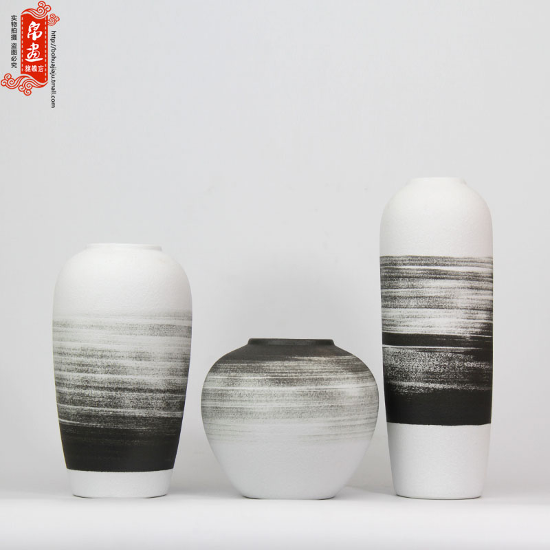 Ceramic vases, I and contracted household dried flower adornment new Chinese flower arranging flowers, flower the sitting room TV ark, furnishing articles