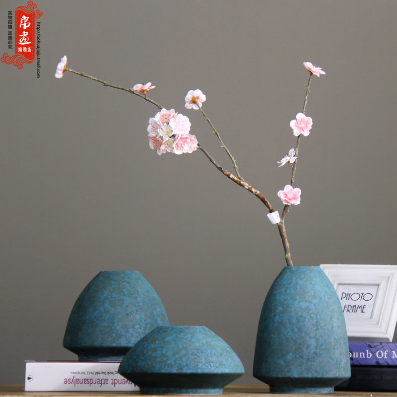 Jingdezhen ceramic dry flower receptacle furnishing articles sitting room adornment flower arranging creative household decoration TV table wine