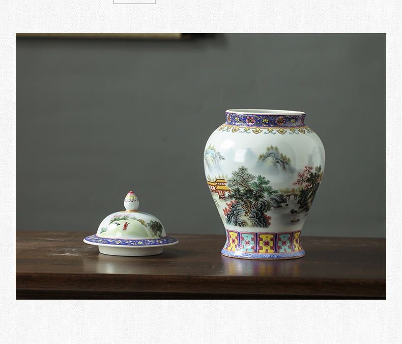 Jingdezhen ceramic famille rose blooming flowers general small as cans of tea pot and tea tea with a lid seal