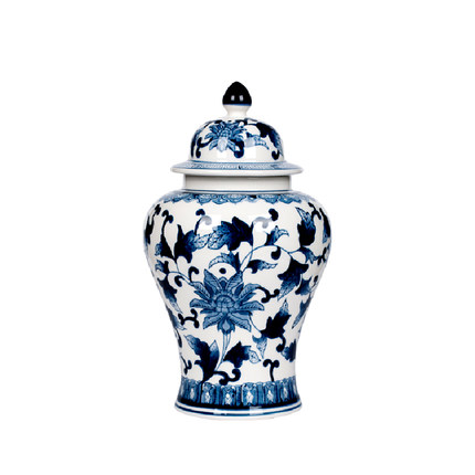 Ceramics sitting room place, a new Chinese blue and white porcelain vase household act the role ofing is tasted decorate ceramic vase