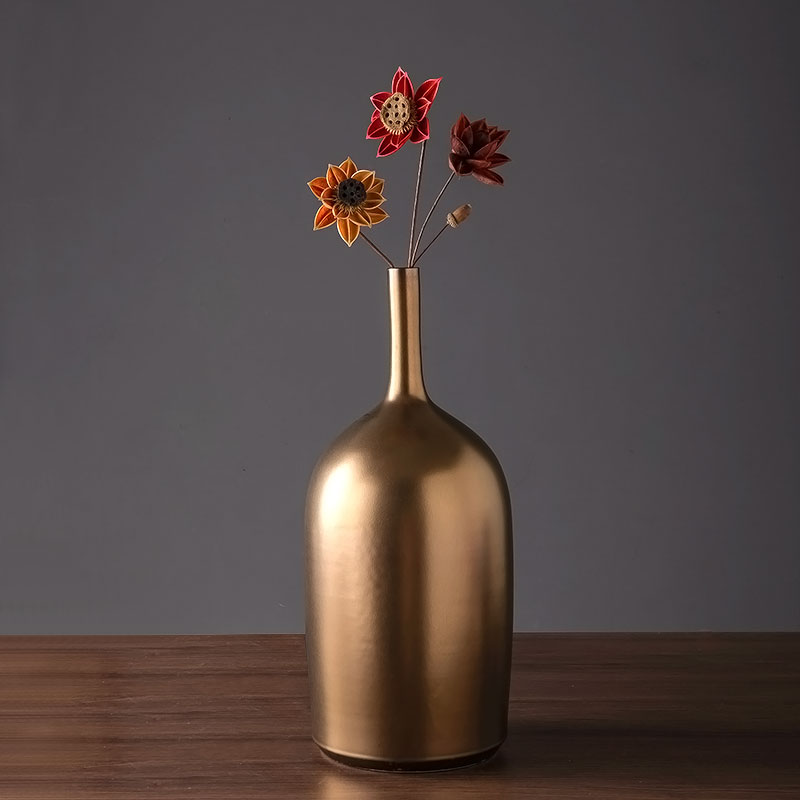 Jingdezhen ceramic vase in the sitting room is I and contracted household furnishing articles table surface porch decorative dried flowers, flower arranging flowers