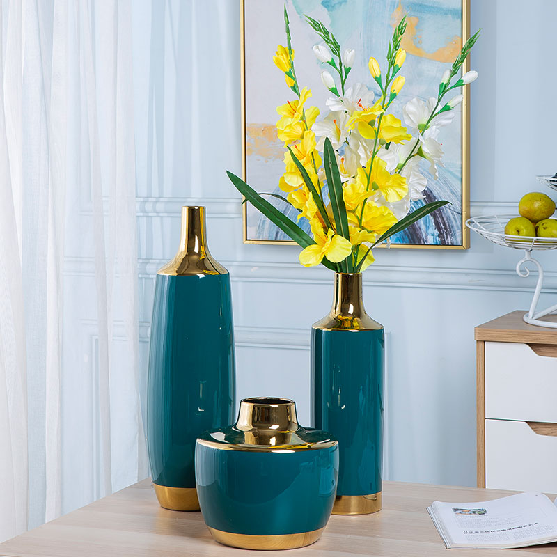 Jingdezhen ceramic vase Nordic contracted and I sitting room, TV ark, furnishing articles table dry flower decoration flower arranging flowers