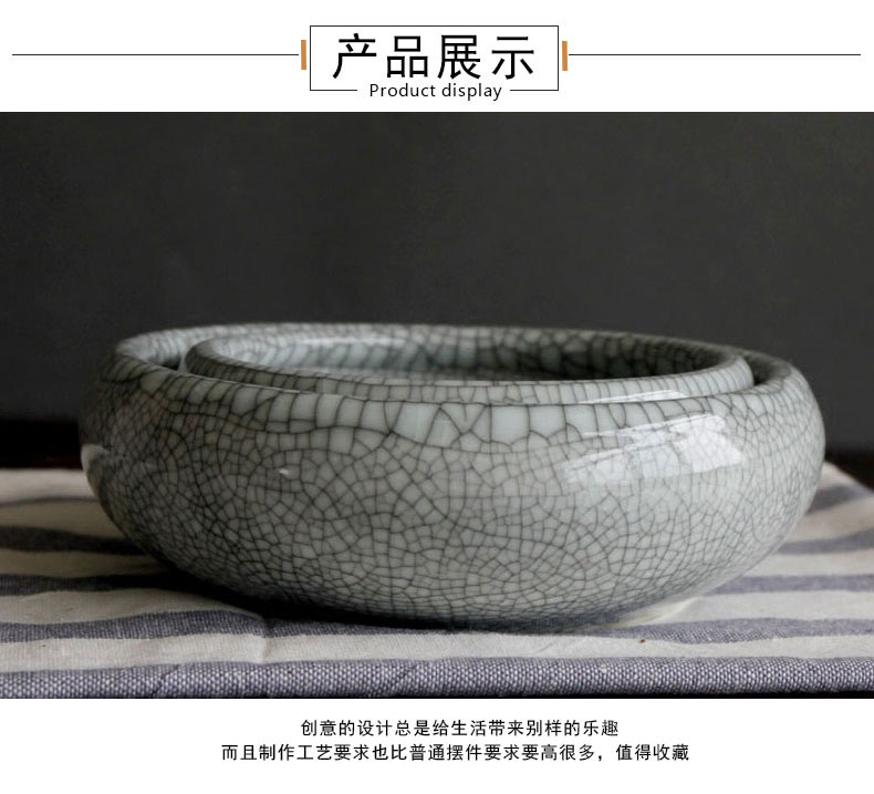 Jingdezhen ceramics porch is the key to the receive furnishing articles start of new Chinese style writing brush washer tea table sitting room aquarium ashtray