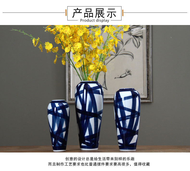 I and contracted land sitting room creative flower arranging furnishing articles home decoration ceramic dry flower flower floral arrangements