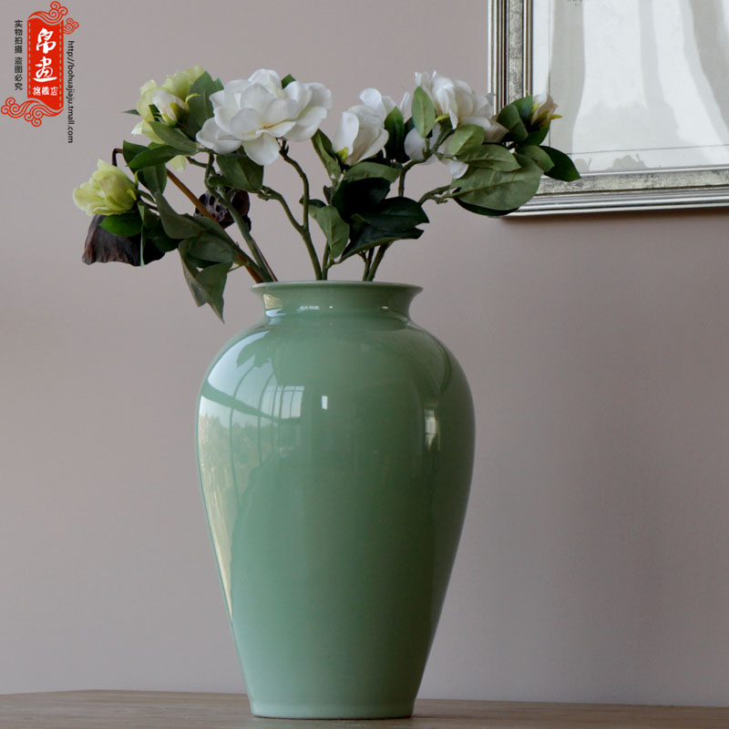 Chinese ceramics grain dry flower vase red flower arranging jar, furnishing articles furnishing articles jingdezhen porch is the key to the receive