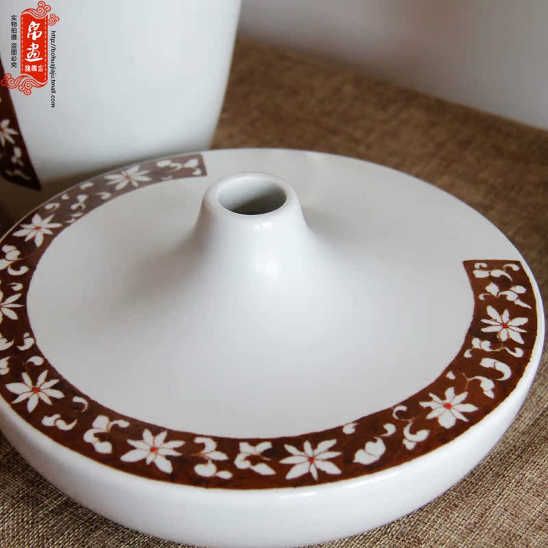 BoHua | jingdezhen ceramics hand - made retro beautiful floral decoration home desktop flower place porch