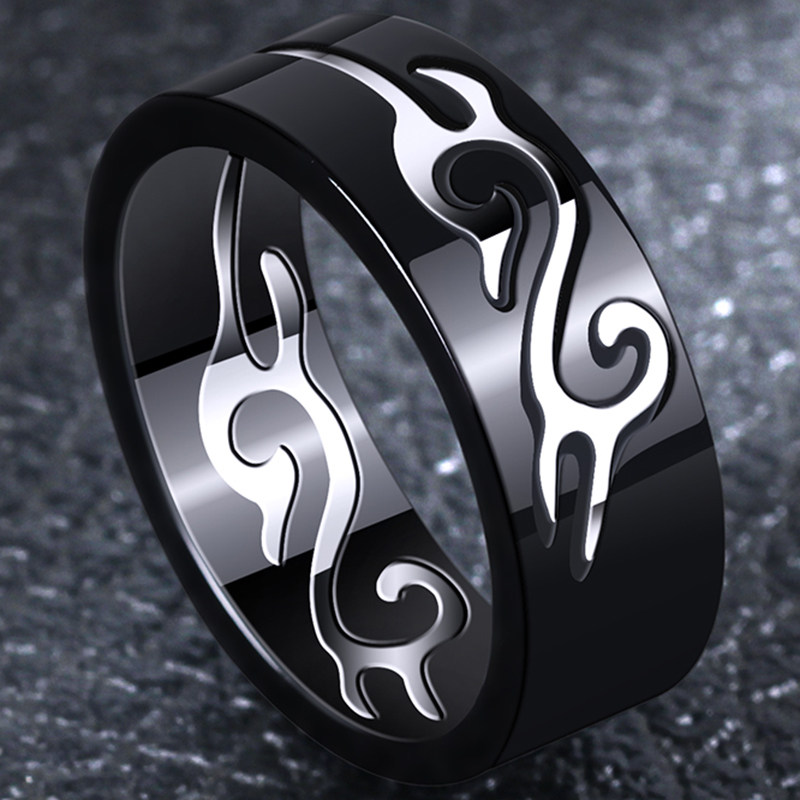 Bague homme SHENGSHUO   en Acier au titane - Ref 3087997 Image 1