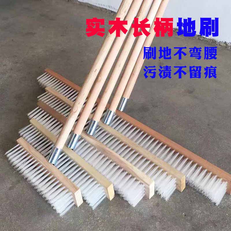 Outdoor Long-Handled Broom, Kitchen and Bathroom Mop, Carpet Brush, Floor Moss Cleaning Brush, Floor Brush