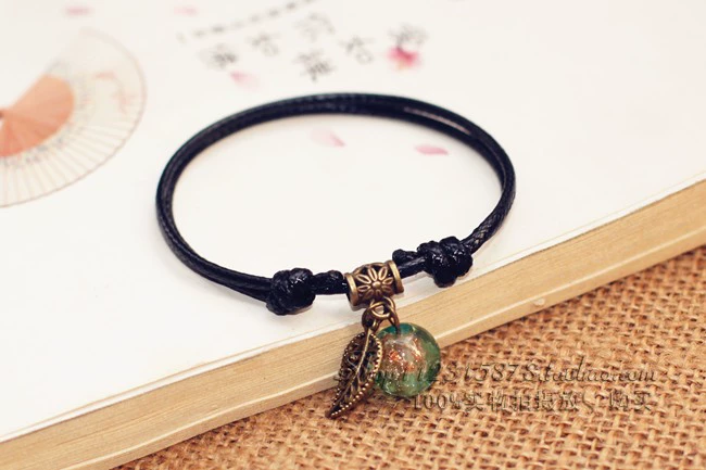 Retro vòng chân Harajuku luminous luminous đá tay và chân dây vòng chân nam giới và phụ nữ các cặp vợ chồng sinh viên dễ thương Hàn Quốc phiên bản của thủy triều đơn giản vòng đeo chân