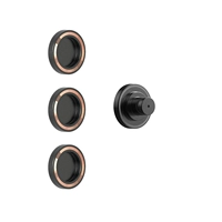 Невидимый магнитный фен Стент x1 + маленький золотисто -золотой стенник рта x3 x3