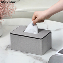  Tissue box Household living room pumping paper box Simple modern light luxury custom logo paper box Commercial hotel office