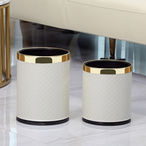  Trash can Household living room light luxury large-capacity kitchen Modern simple bedroom toilet bathroom cute high-end trash can