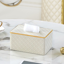  Tissue box household living room light luxury European style bedroom creative dining table paper box custom logo cute coffee table high-end