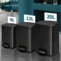 Home Stainless Steel Trash Can Kitchen Special Large Capacity Living Room Pedaled with cover toilet Commercial office