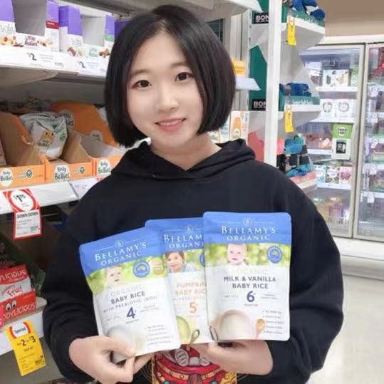 Australia Bellamys Bellamy Rice flour Puree Pasta Non-food Infant 125g Original flavor 4 5 6 